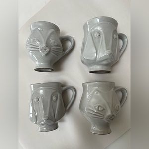 Jonath Adler Utopia Cat & Dog Mug Set LIKE NEW
